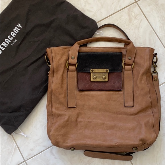 Beracamy Paris Brown Leather Tote - Picture 1 of 8